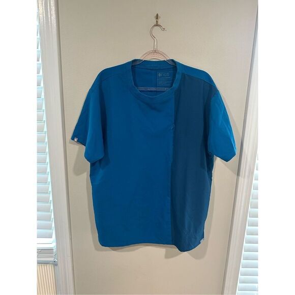 Figs Men’s Scrub Top Alps Blue Kadoma crew scrub top M - Picture 1 of 5